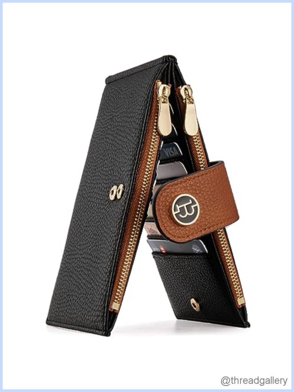 Leather RFID Blocking Bifold Wallet Large Card Holder Slim Organizer